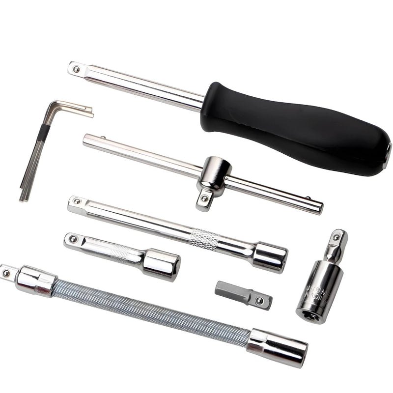 Kit de Ferramentas 46 Peças com Chave Catraca Reversível e Maleta – Manutenção e Reparos