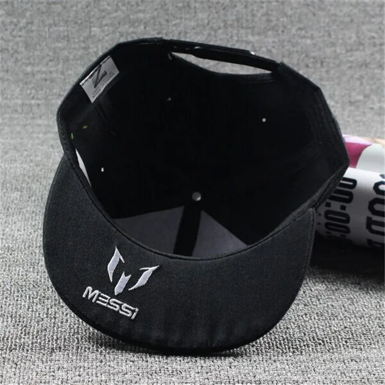 Boné Infantil de Futebol – Estilo Ronaldo, Neymar e Messi, Snapback Hip Hop para Meninos e Meninas