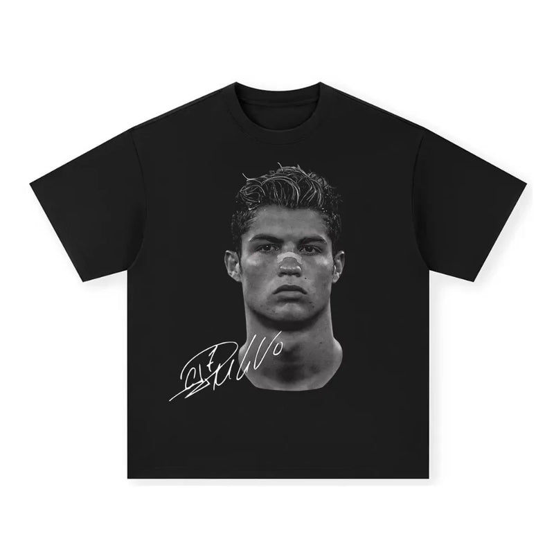 Camiseta Neymar de Algodão – Estampa Futebol Americano, Manga Curta, Unissex e Estilo Oversize