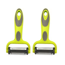 Descascador 3 em 1 para Cozinha – Multifuncional Julienne e Serrilhado, Ideal para Cenoura, Batata e Legumes