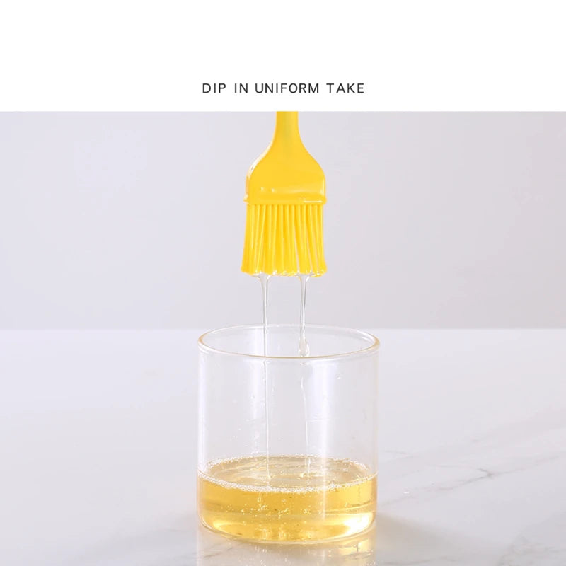 Óleo de silicone de qualidade alimentar e pincel para untar – Pincel de pastelaria resistente ao calor para churrasco, cozinha e panificação