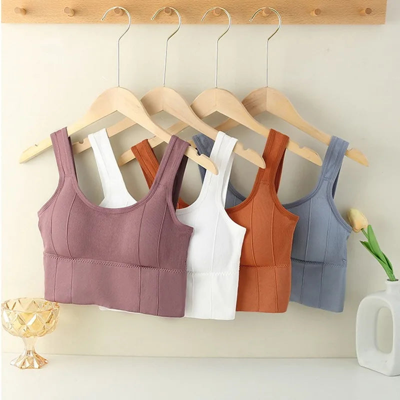 Top Esportivo Feminino Sem Costura – Sustentação, Conforto e Respirabilidade para Yoga, Academia e Treinos