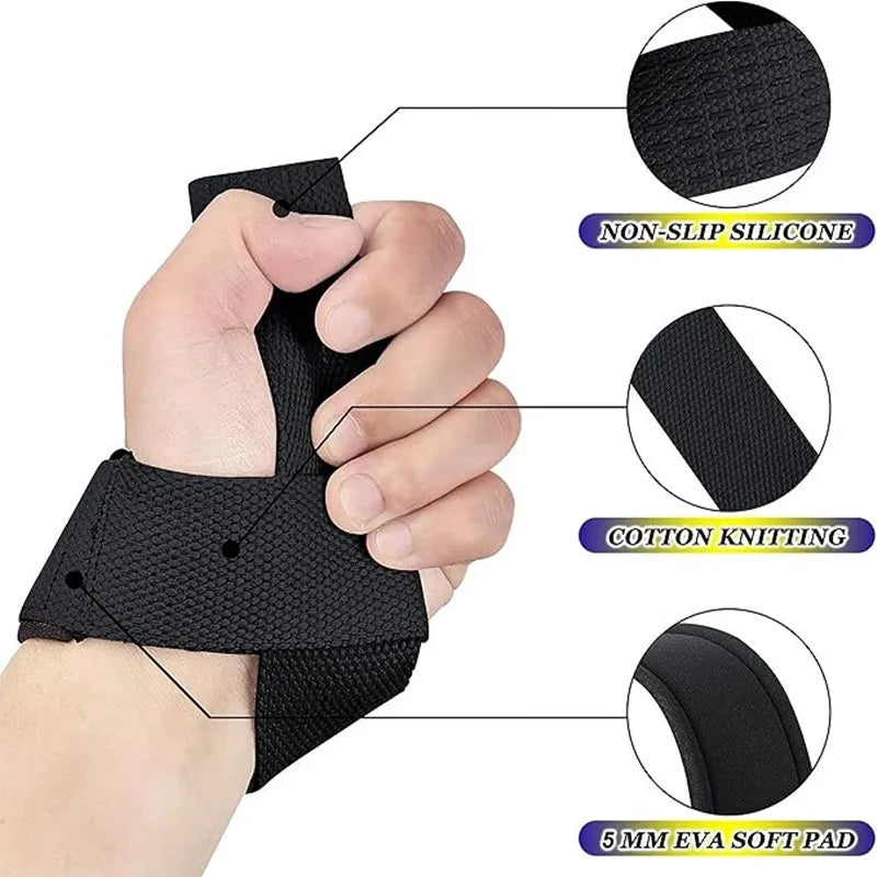 Strap de Levantamento de Peso Ajustável – Suporte Antiderrapante para Punho, Mais Força e Segurança na Musculação
