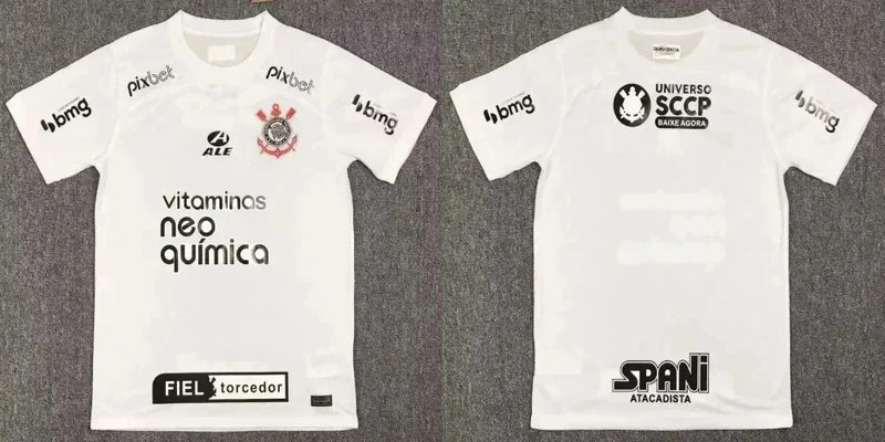 2025 Corinthians Home and Away Jerseys Football Jerseys 3D Printed Breathable Sports Training Men Tees Tops Kids Clothing