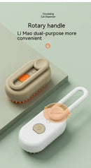 Escova Elétrica 3 em 1 para Pets – Limpeza, Massagem e Remoção de Pelos de Cães e Gatos