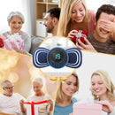 Massageador de Pescoço EMS Recarregável com 8 Modos e Controle Remoto – Alívio de Dores Musculares com Pulsos de Baixa Frequência