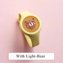 Pulseira Repelente de Mosquito Infantil – Silicone à Prova d’Água com Animais, Proteção Anti-Insetos para Crianças