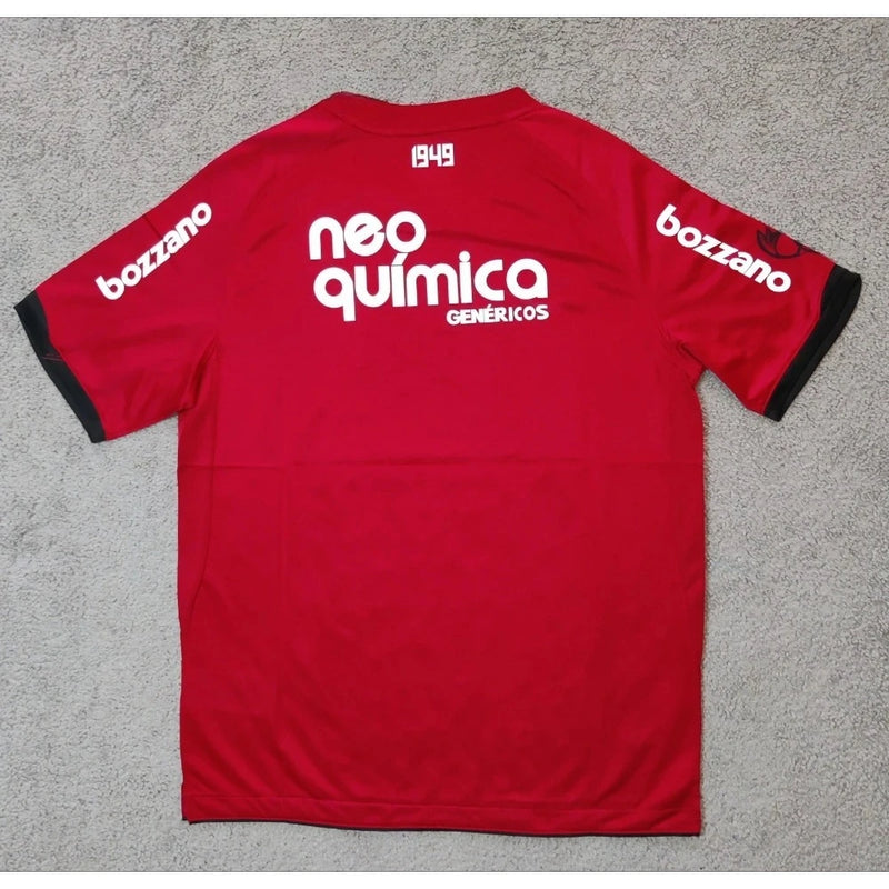 Camiseta Corinthians Retrô 2011/2012 – Away Vermelha, Manga Curta, Casual e Estampa 3D para Homens