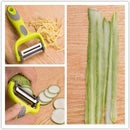 Descascador 3 em 1 para Cozinha – Multifuncional Julienne e Serrilhado, Ideal para Cenoura, Batata e Legumes