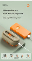 Escova Elétrica 3 em 1 para Pets – Limpeza, Massagem e Remoção de Pelos de Cães e Gatos