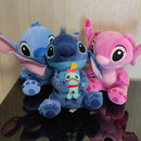 Pelúcia Stitch Azul e Rosa – Brinquedo de Pelúcia Stitch, Presente de Natal para Crianças