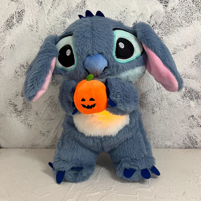 Pelúcia Stitch Halloween – Brinquedo Iluminado para Crianças, Relaxamento e Sono Leve