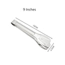 Pinça para alimentos e churrasco em aço inoxidável – Utensílio de cozinha longo para carne, salada, bife e servir alimentos