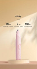 Aparador Elétrico para Pets – Cortador de Pelos Silencioso 360°, Recarregável via USB, para Patas de Cães e Gatos