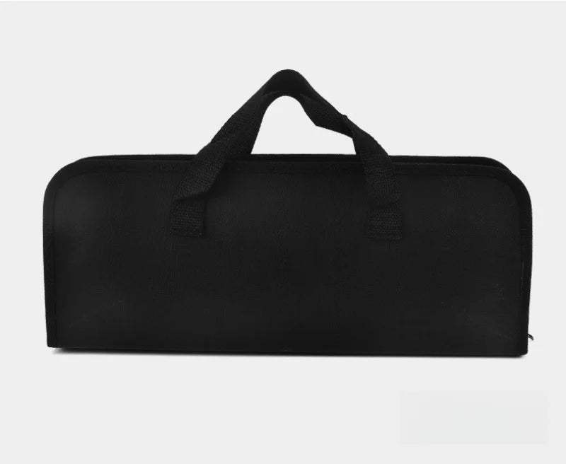 Conjunto de ferramentas combinadas para churrasqueira em aço inoxidável Churrasqueira ao ar livre Conjunto para churrasqueira Bolsa de tecido portátil para armazenamento Conjunto de ferramentas para assar