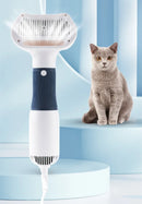 Kit 3 em 1 para Pets – Secador Silencioso para Cães com Escova, Pente para Gatos e Cães, Baixo Ruído e Controle de Temperatura