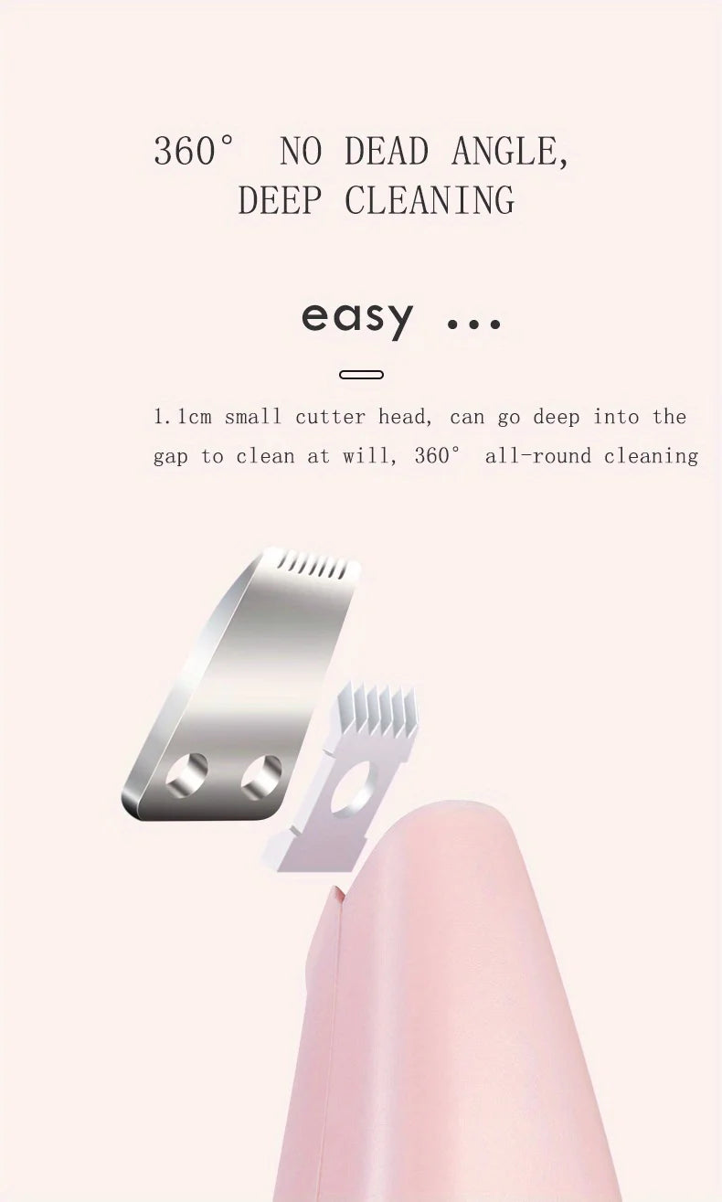 Aparador Elétrico para Pets – Cortador de Pelos Silencioso 360°, Recarregável via USB, para Patas de Cães e Gatos