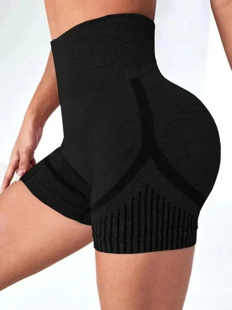 Shorts Fitness Feminino Cintura Alta – Modela o Bumbum e Garante Conforto no Yoga, Academia e Corrida