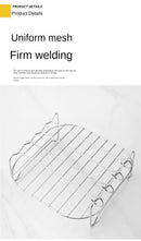 Conjunto para churrasco ao ar livre – espetos de aço inoxidável, grelha quadrada e fritadeira a ar quente com suporte para churrasco