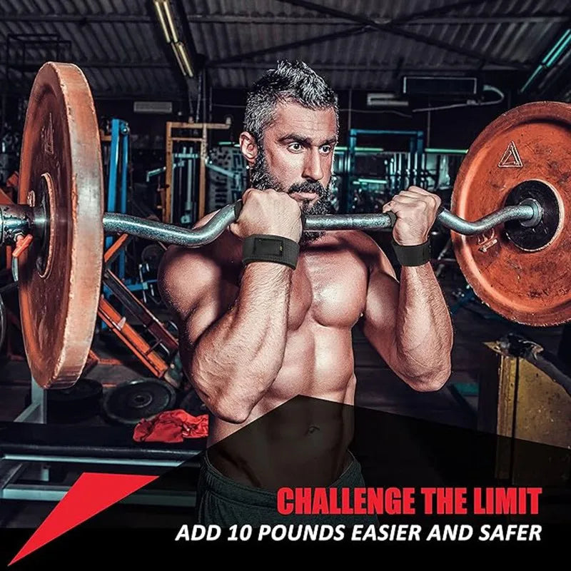 Strap de Levantamento de Peso Ajustável – Suporte Antiderrapante para Punho, Mais Força e Segurança na Musculação