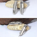 Faca multifuncional dobrável de aço inoxidável 1 unidade – Faca universal para acampamento, frutas e churrasco no estilo do exército suíço