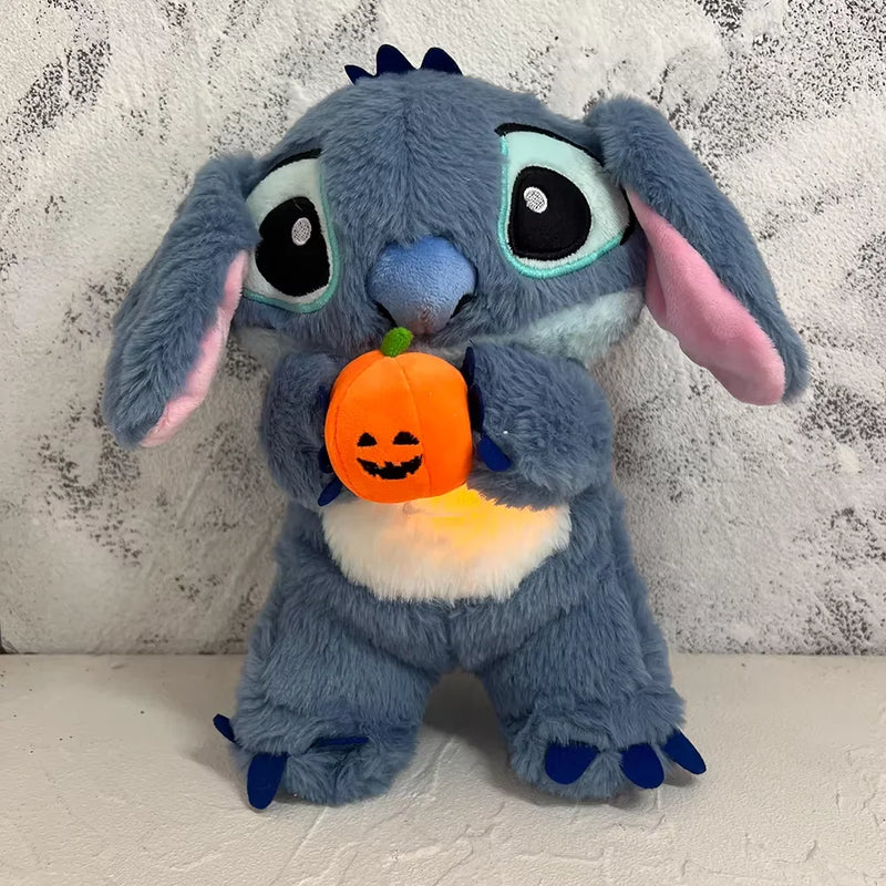 Pelúcia Stitch Halloween – Brinquedo Iluminado para Crianças, Relaxamento e Sono Leve