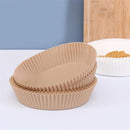 Papel Descartável Antaderente para Airfryer – 50/100 Peças Redondas | Ideal para Fritadeira Elétrica e Assados