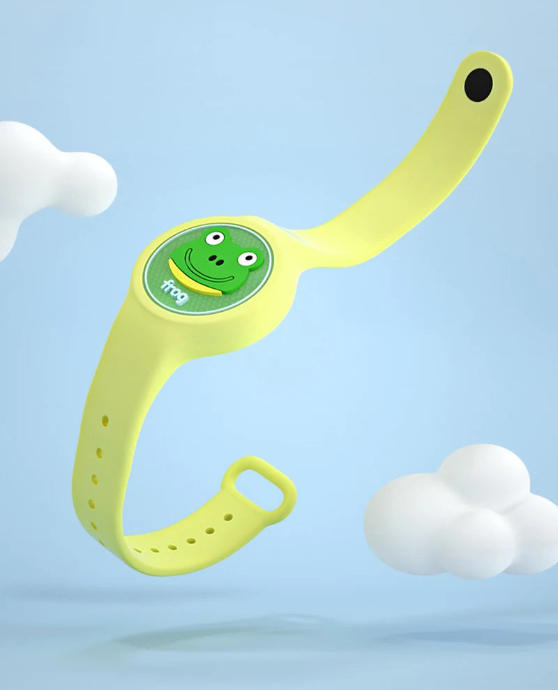 Pulseira Repelente de Mosquito Infantil – Silicone à Prova d’Água com Animais, Proteção Anti-Insetos para Crianças