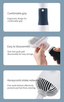 Kit 3 em 1 para Pets – Secador Silencioso para Cães com Escova, Pente para Gatos e Cães, Baixo Ruído e Controle de Temperatura