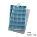 Molde de Silicone 24 Cubos com/sem Tampa – Forma para Gelo, Papinha, Queijo, Gelatina e Drinks | Utensílio de Cozinha