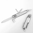Faca multifuncional dobrável de aço inoxidável 1 unidade – Faca universal para acampamento, frutas e churrasco no estilo do exército suíço