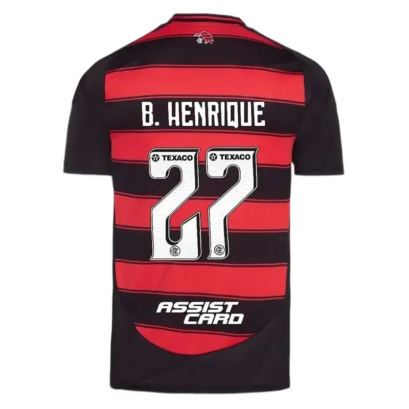 Camisa de Futebol Flamengo 2025 – Unissex, Respirável, Secagem Rápida, Leve e Lavável