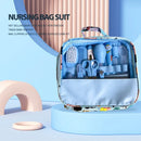 Kit de Cuidados para Bebês 12 Peças – Tesoura, Cortador de Unhas, Escova, Termômetro e Higiene Infantil