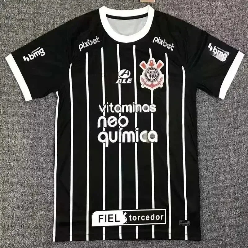 2025 Corinthians Home and Away Jerseys Football Jerseys 3D Printed Breathable Sports Training Men Tees Tops Kids Clothing