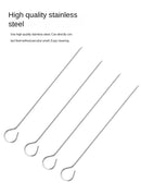 Conjunto para churrasco ao ar livre – espetos de aço inoxidável, grelha quadrada e fritadeira a ar quente com suporte para churrasco