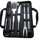 Conjunto de utensílios para churrasco em aço inoxidável – Conjunto portátil para churrasco ao ar livre com bolsa de armazenamento para grelhar e assar