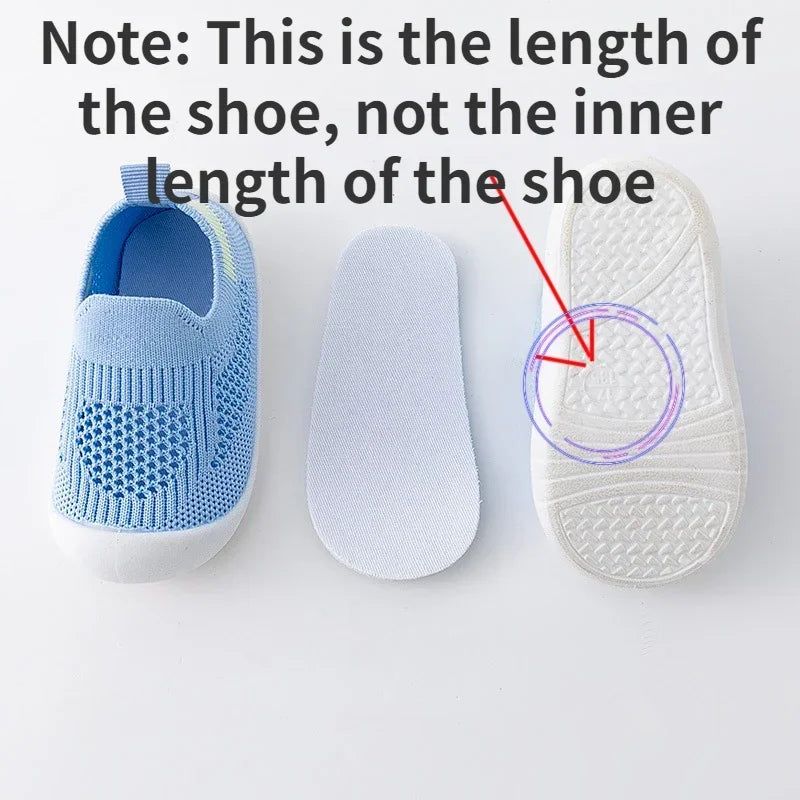 Tênis Infantil Respirável – Leve, Macio e Antiderrapante para Meninos e Meninas, Primavera e Verão