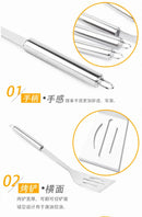 Conjunto de ferramentas combinadas para churrasqueira em aço inoxidável Churrasqueira ao ar livre Conjunto para churrasqueira Bolsa de tecido portátil para armazenamento Conjunto de ferramentas para assar