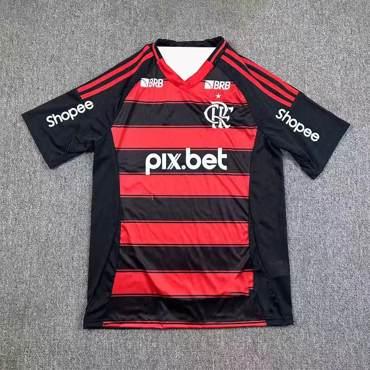 Camisa Flamengo 2025 Away – Infantil e Adulto, Secagem Rápida, Manga Curta, Confortável e Solta
