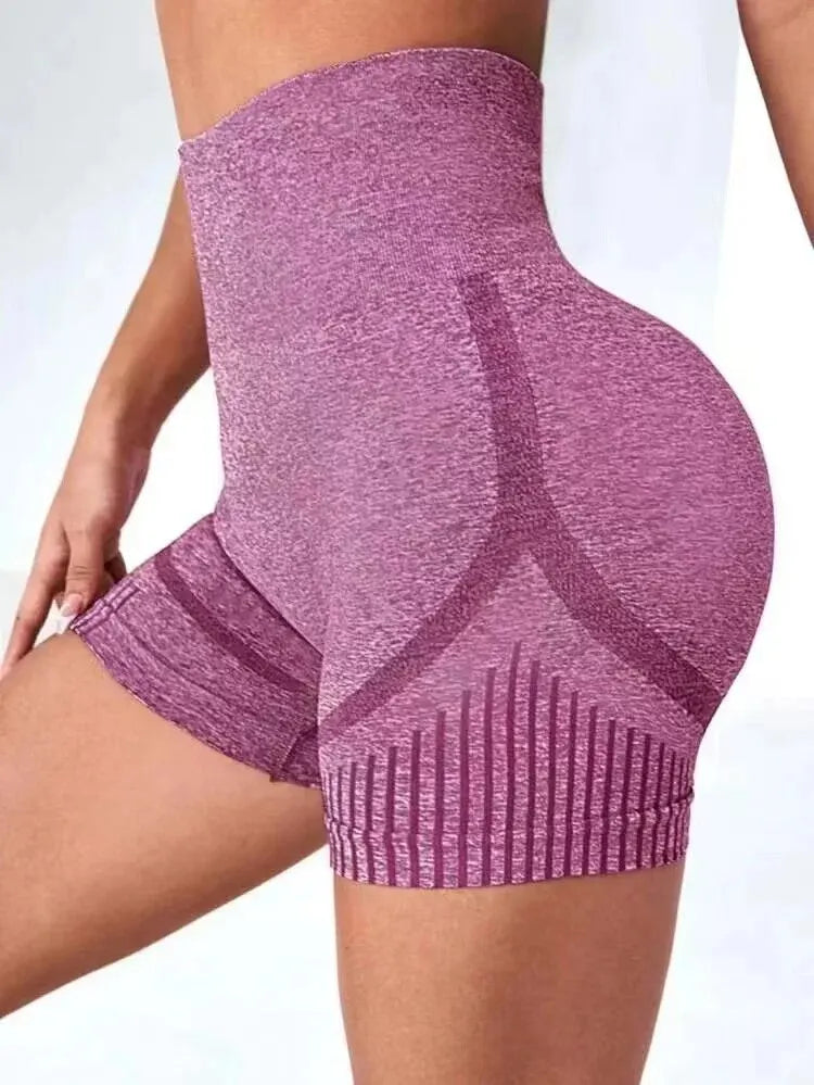 Shorts Fitness Feminino Cintura Alta – Modela o Bumbum e Garante Conforto no Yoga, Academia e Corrida