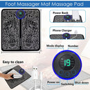Massageador Elétrico de Pés – Almofada Estimuladora Muscular para Relaxamento e Fitness, Ideal para Casa, Esporte e Bem-Estar Familiar