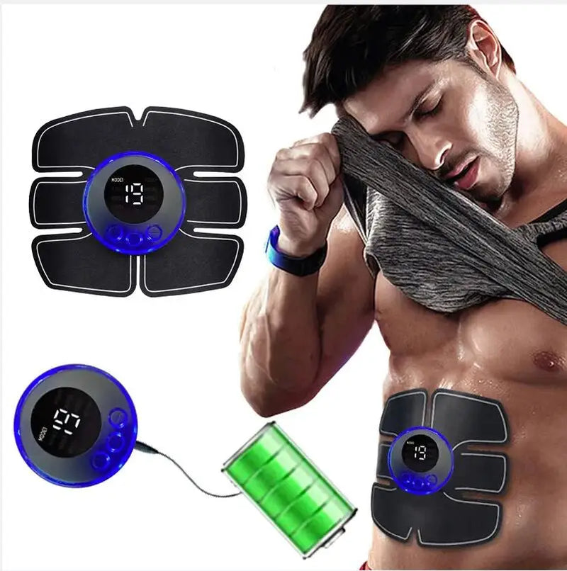 Massageador Muscular Abdominal – Treino para Abdômen e Braços, Recarregável via USB, Ideal para Uso em Casa e Fitness Masculino
