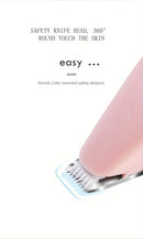 Aparador Elétrico para Pets – Cortador de Pelos Silencioso 360°, Recarregável via USB, para Patas de Cães e Gatos