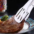 Pinça para alimentos e churrasco em aço inoxidável – Utensílio de cozinha longo para carne, salada, bife e servir alimentos