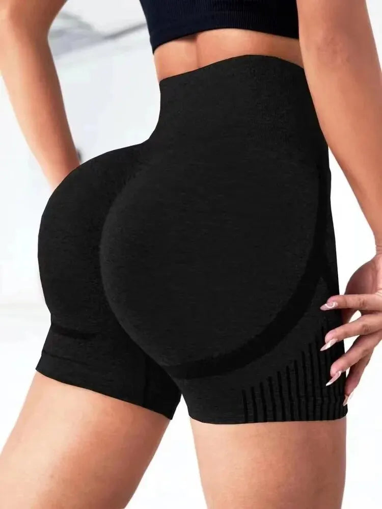 Shorts Fitness Feminino Cintura Alta – Modela o Bumbum e Garante Conforto no Yoga, Academia e Corrida