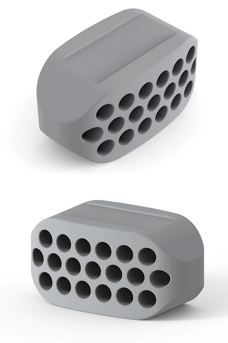 Exercitador Facial de Silicone – Defina o Maxilar, Tonifique o Pescoço e Reduza a Papada