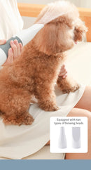 Kit 3 em 1 para Pets – Secador Silencioso para Cães com Escova, Pente para Gatos e Cães, Baixo Ruído e Controle de Temperatura