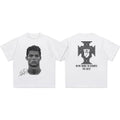 Camiseta Cristiano Ronaldo – Estampa Retrô e Assinatura, Estilo CR7 para Fãs de Futebol