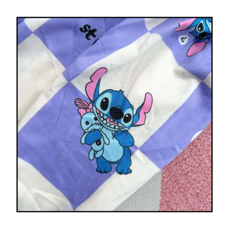 Conjunto Infantil Stitch e Angel – Pijama de Manga Longa para Meninos e Meninas, Conforto na Primavera