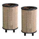 Pair of Japanese Bamboo Lamps